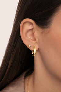 Singularu Pendiente Suelto Solar Plata Ba&ntilde;o Oro