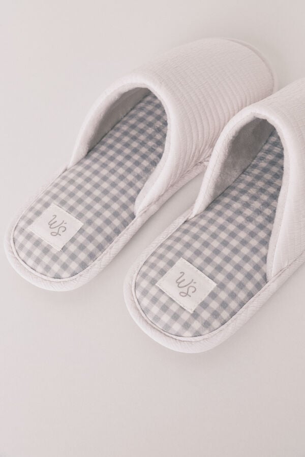 Women'secret Chinelos de quarto cinza fechado "maternity" cinzento