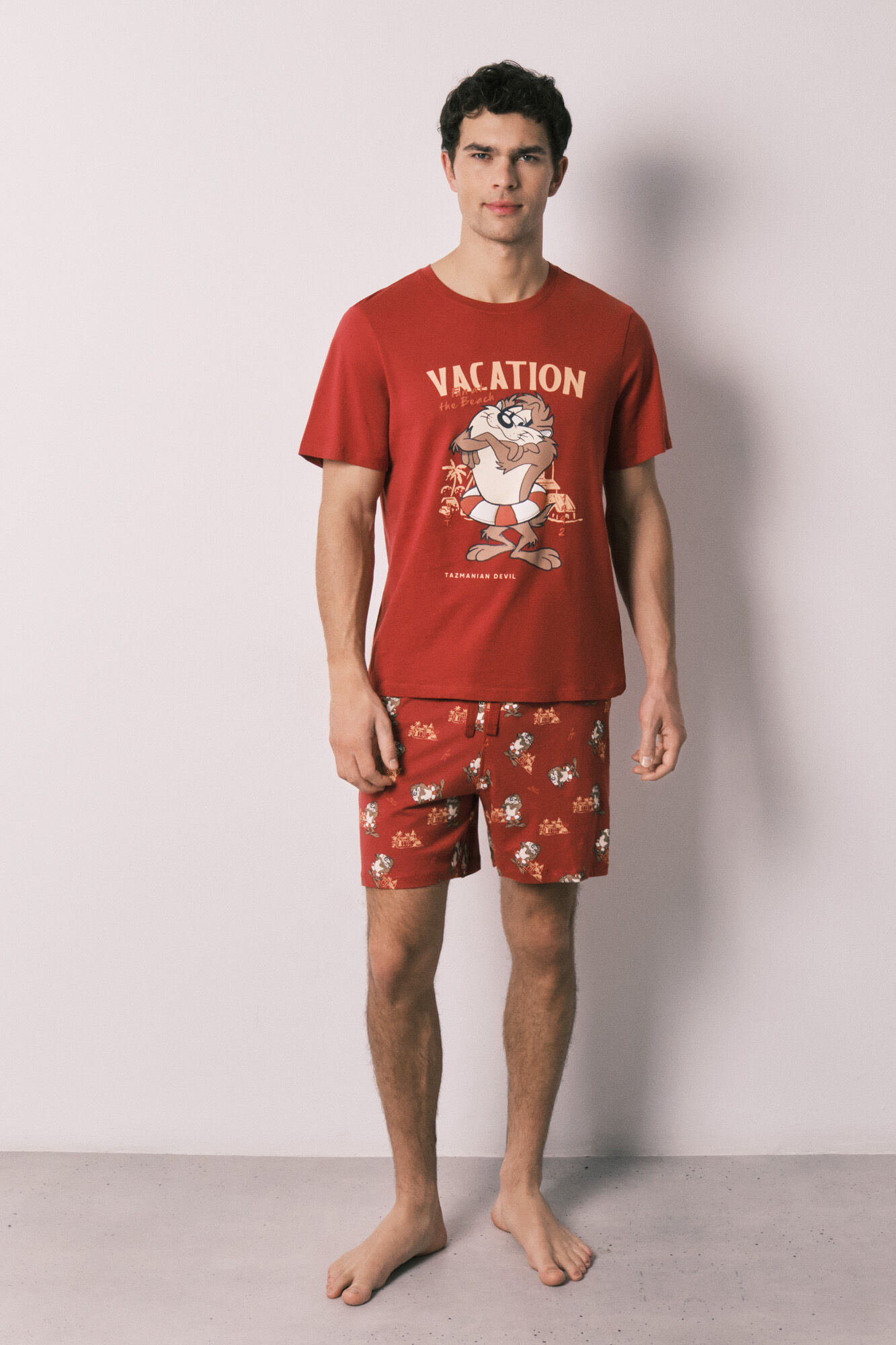 Women'secret Pijama corto hombre algod&oacute;n Demonio Tasmania