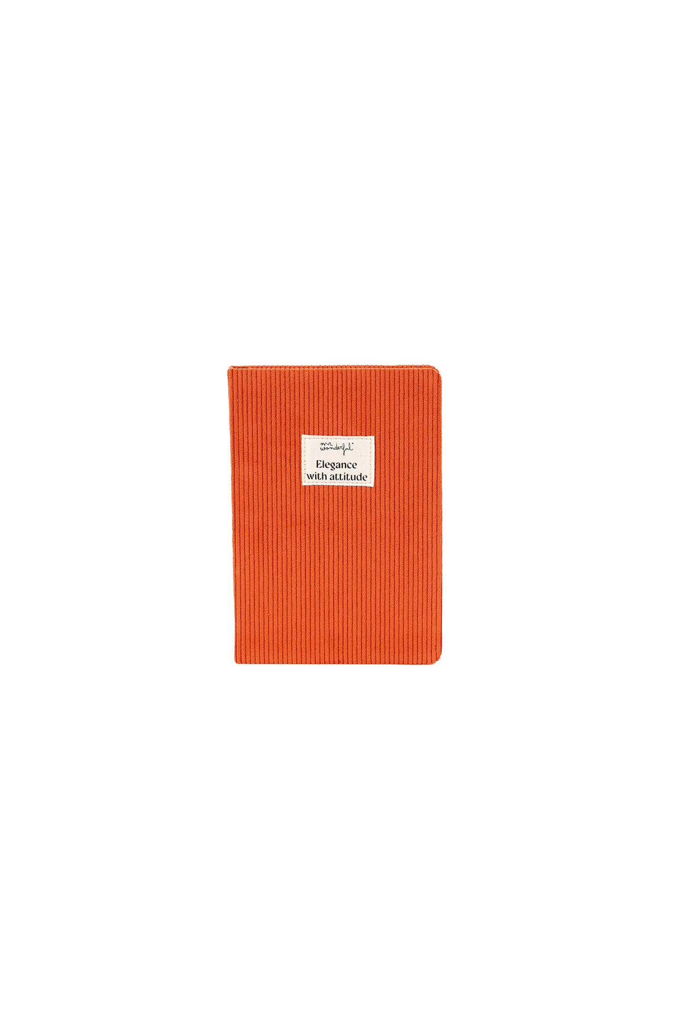 Mr. Wonderful Libreta A5 pana terracota - Elegance with attitude