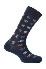 Punto Blanco Meias curtas de algodão da Huellas azul