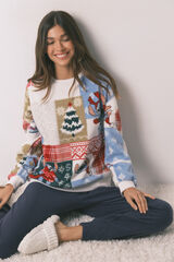 Women'secret Pijama polar estampado