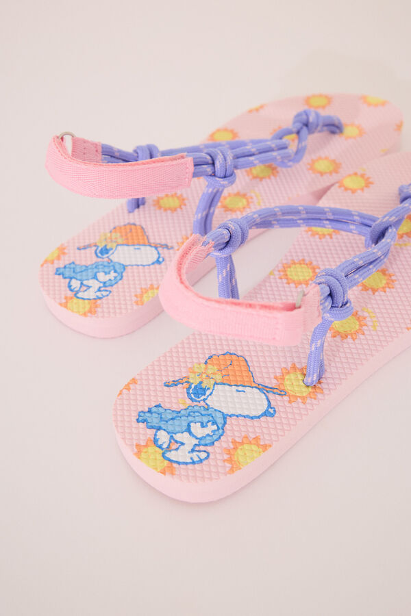 Women'secret Tiras com tiras roxas e rosa do Snoopy rosa