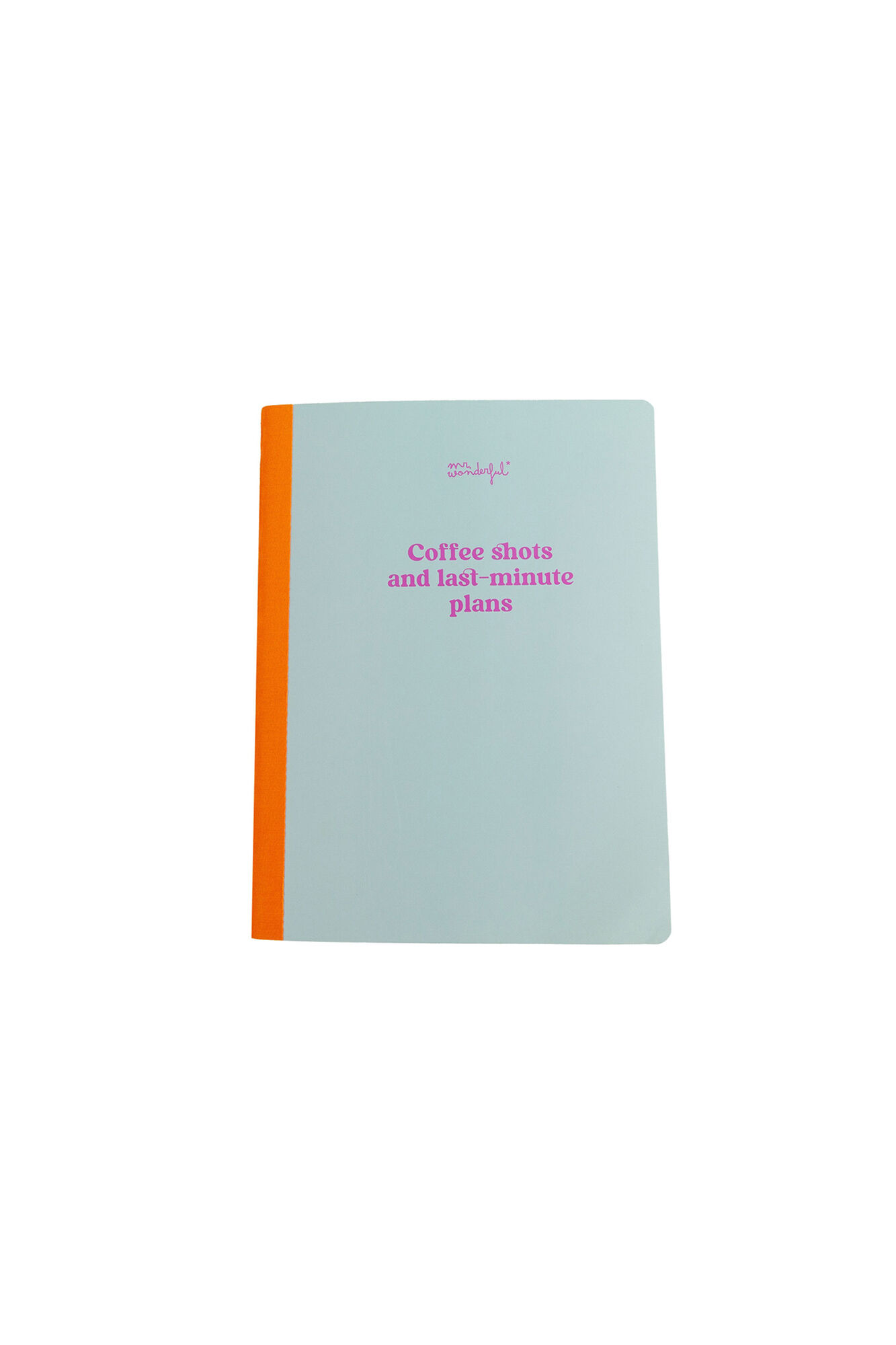 Mr. Wonderful Caderno A5 - Fotos de caf&eacute; e planos de &uacute;ltima hora