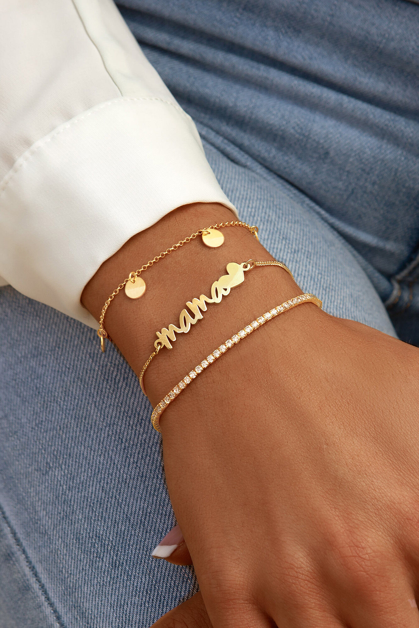 Singularu Pulsera Mam&aacute; Heart Oro