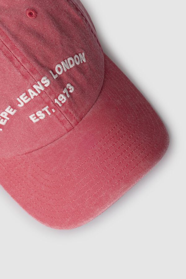 Pepe Jeans Straw cap with front logo red