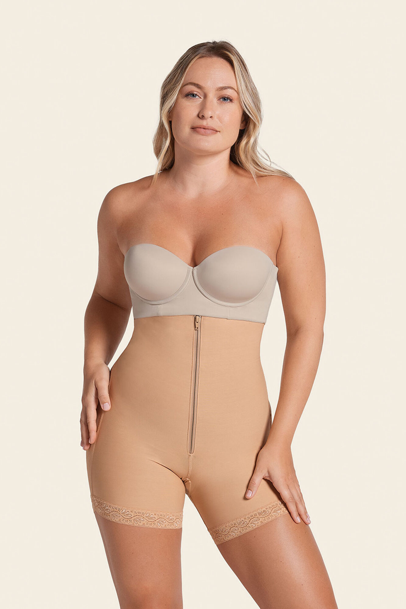 Leonisa Cueca de cal&ccedil;&otilde;es de controle forte que levanta os gl&uacute;teos