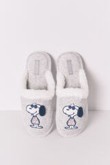 Women'secret Chinelos de quarto Snoopy cinza escuro cinzento