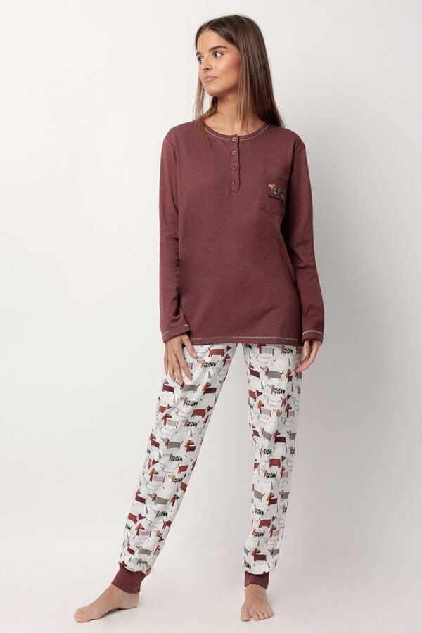 Admas Dog Home B Carcela Pijama castanho