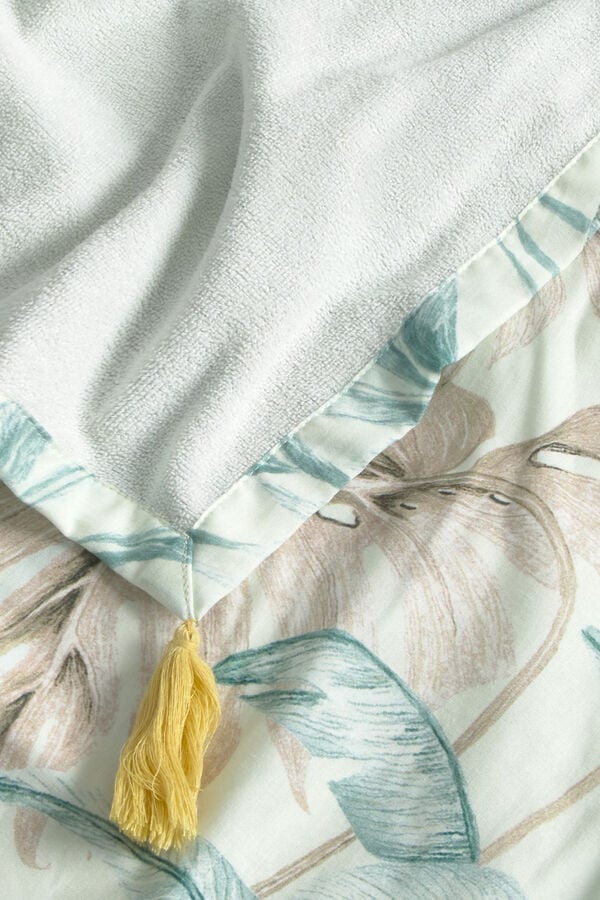 Textura Toalha de praia em tecido e turco estampado