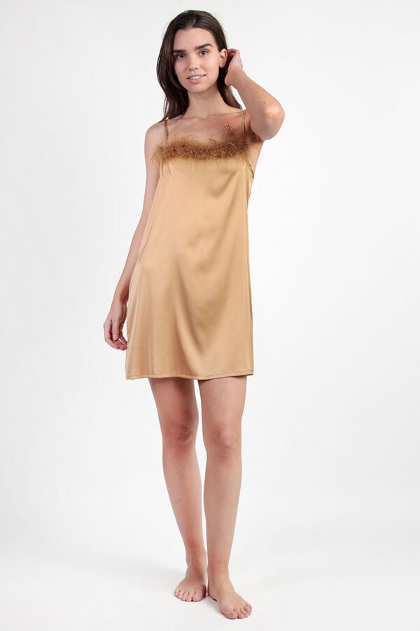 Admas Camisola Marabu Luxe A Feather amarelo