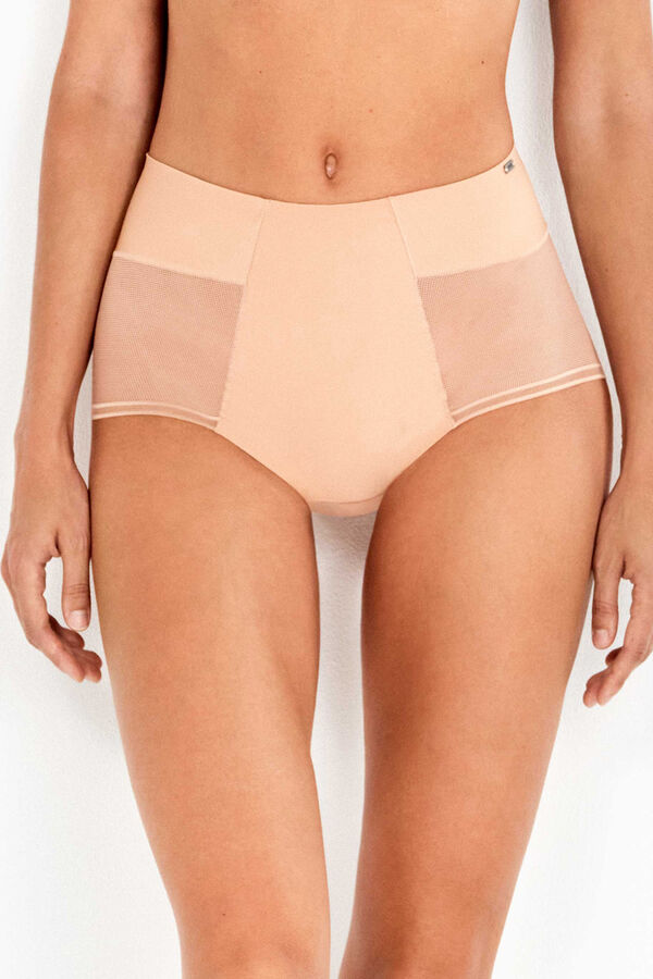 Gisela High-waisted invisible lace panty nude