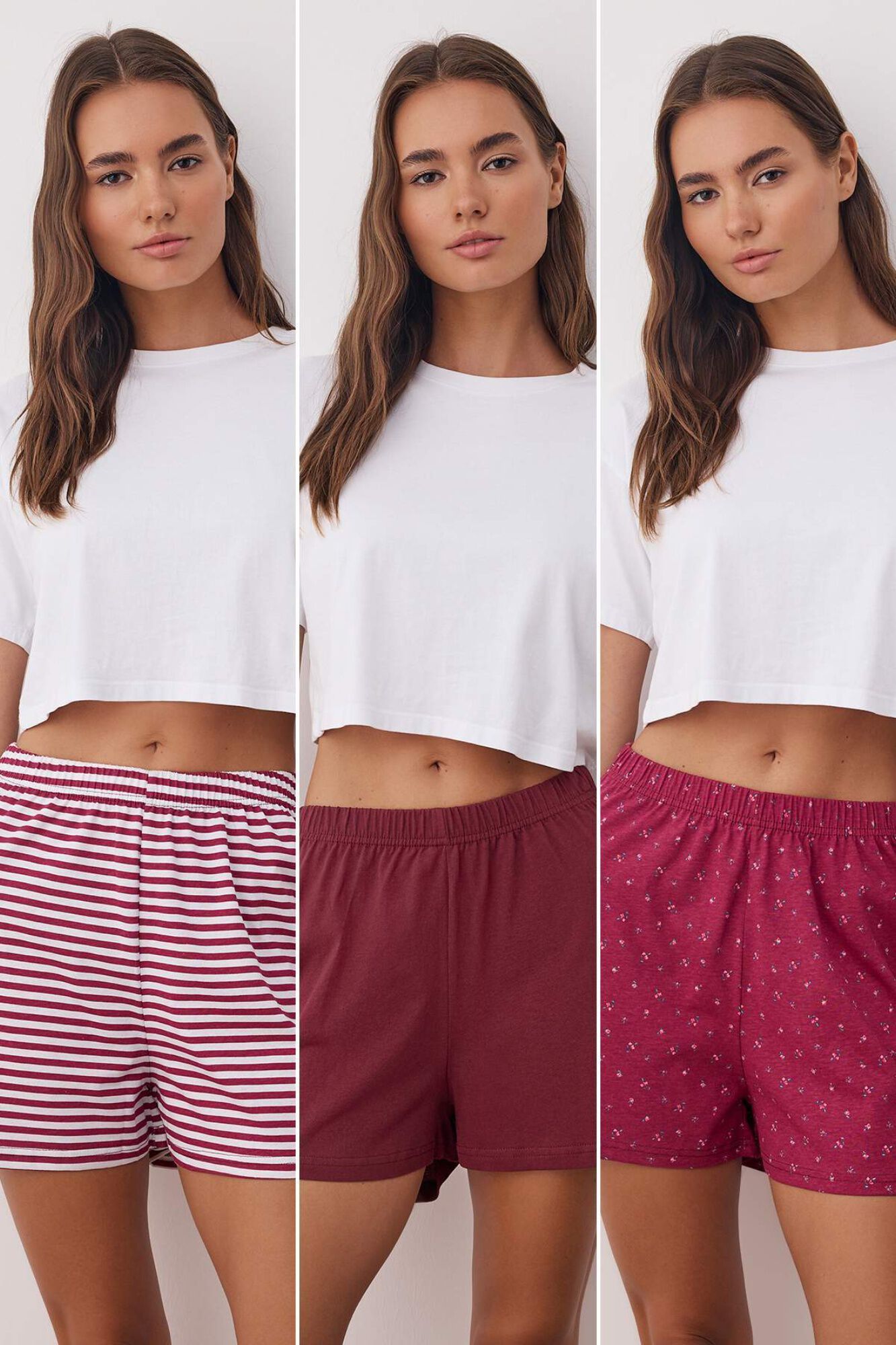 Trendyol Pack de 3 cal&ccedil;&otilde;es de pijama