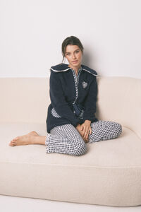 Women'secret Robe midi de borrego Blue Smiley