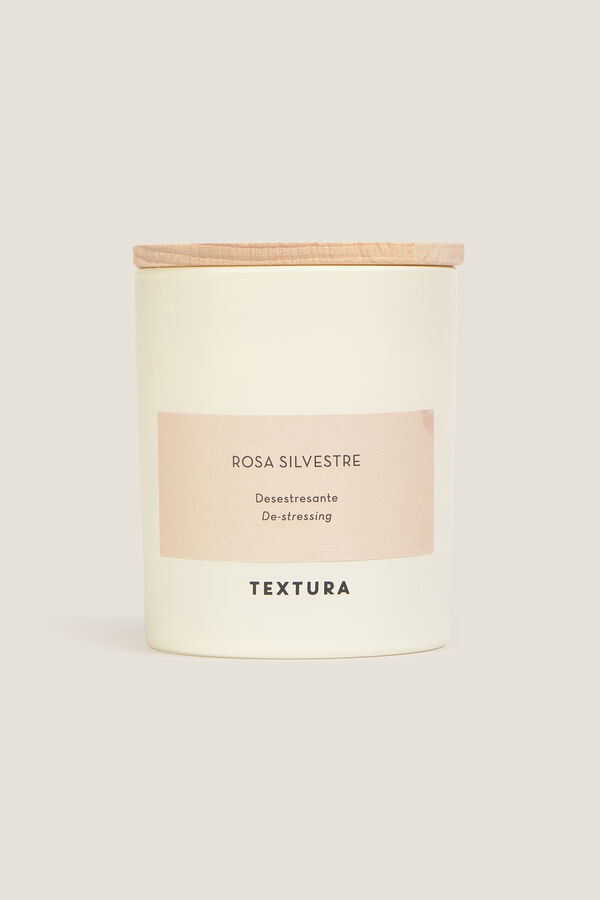 Textura Vela com aroma floral bege