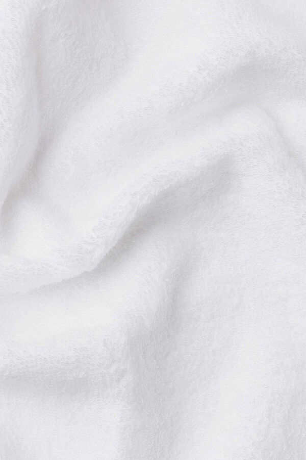 Textura Toalha duche friso algodão bambu 70 x 140 cm. branco