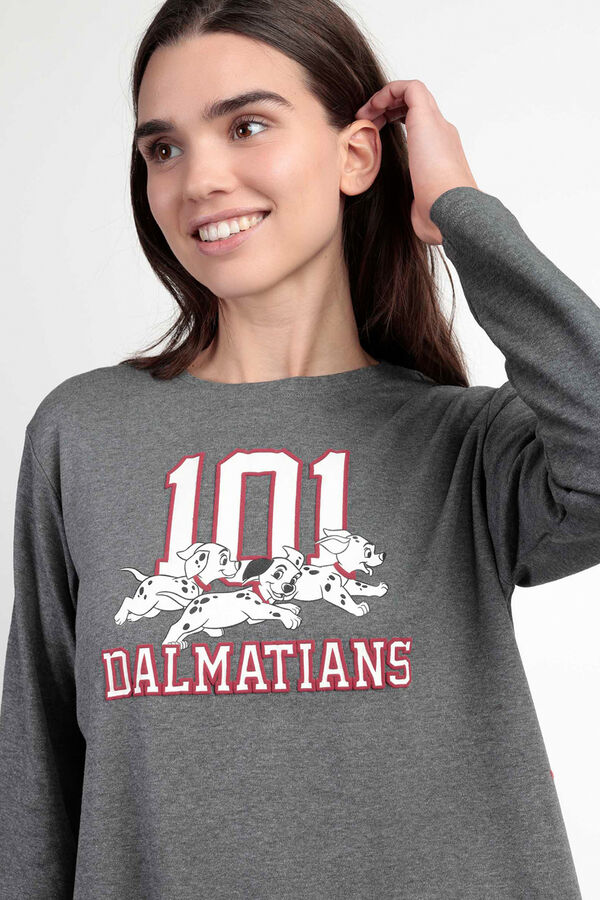 Admas Pijama Varsity A dos Pijama cinzento