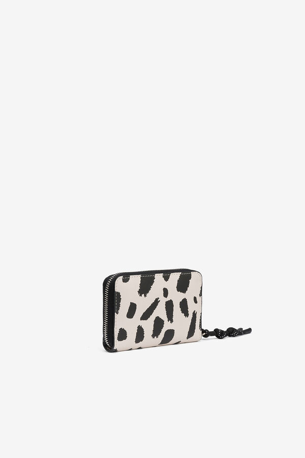 Vilanova Monedero Efecto Nylon Estampado blanco