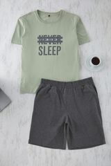 Trendyol Pijama em algod&atilde;o verde