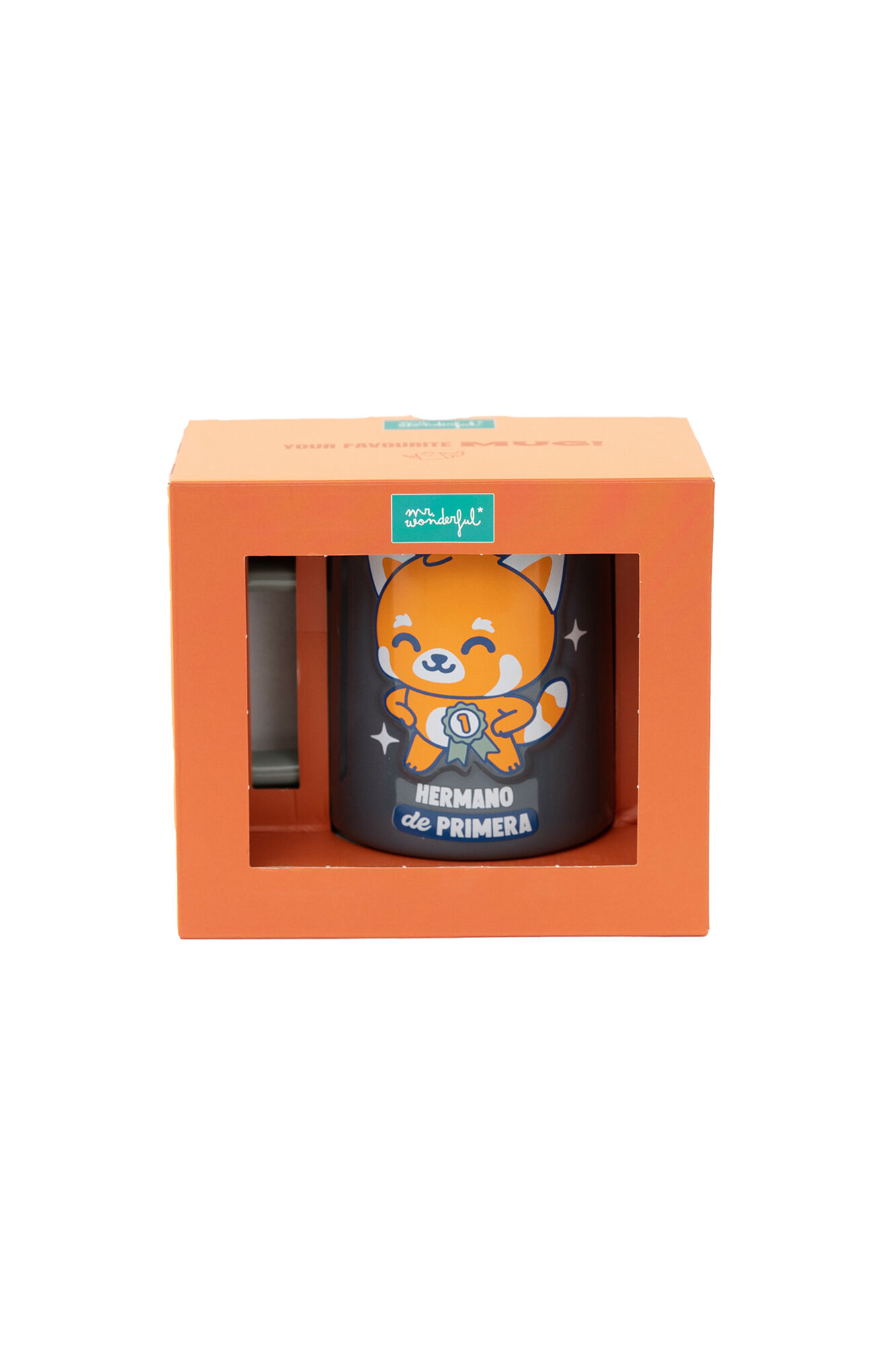 Mr. Wonderful Caneca Panda Vermelho 3D - Irm&atilde;o de Primeira Classe