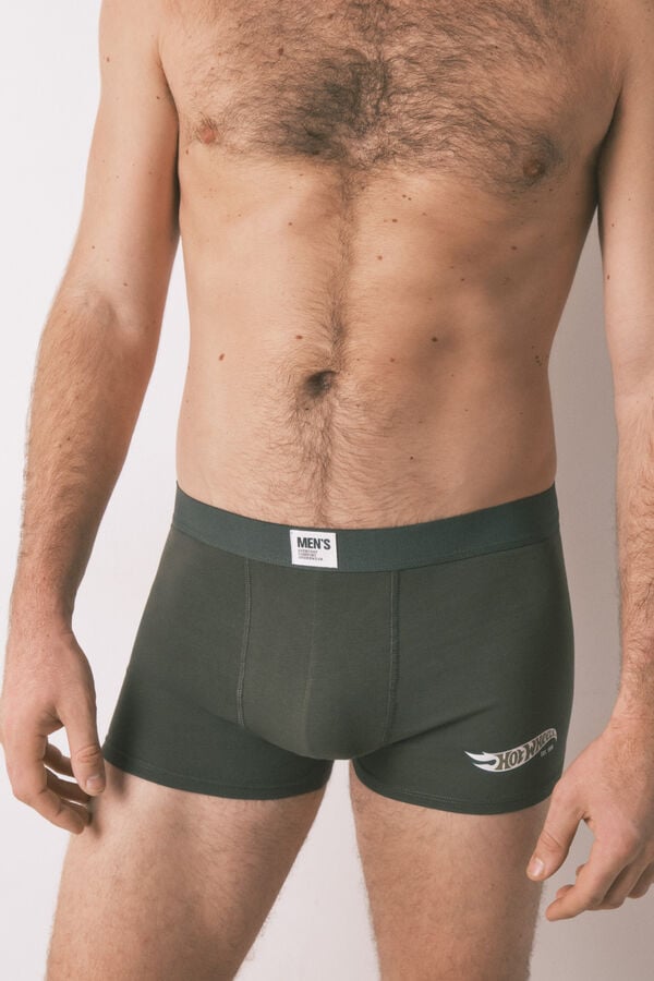 Women'secret Pacote com 2 boxers de cuecas "Hotwheels" bege