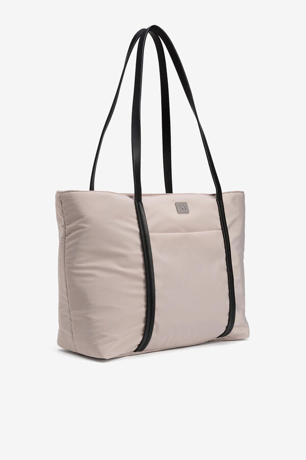 Vilanova Bolso Shopper Acolchado beige