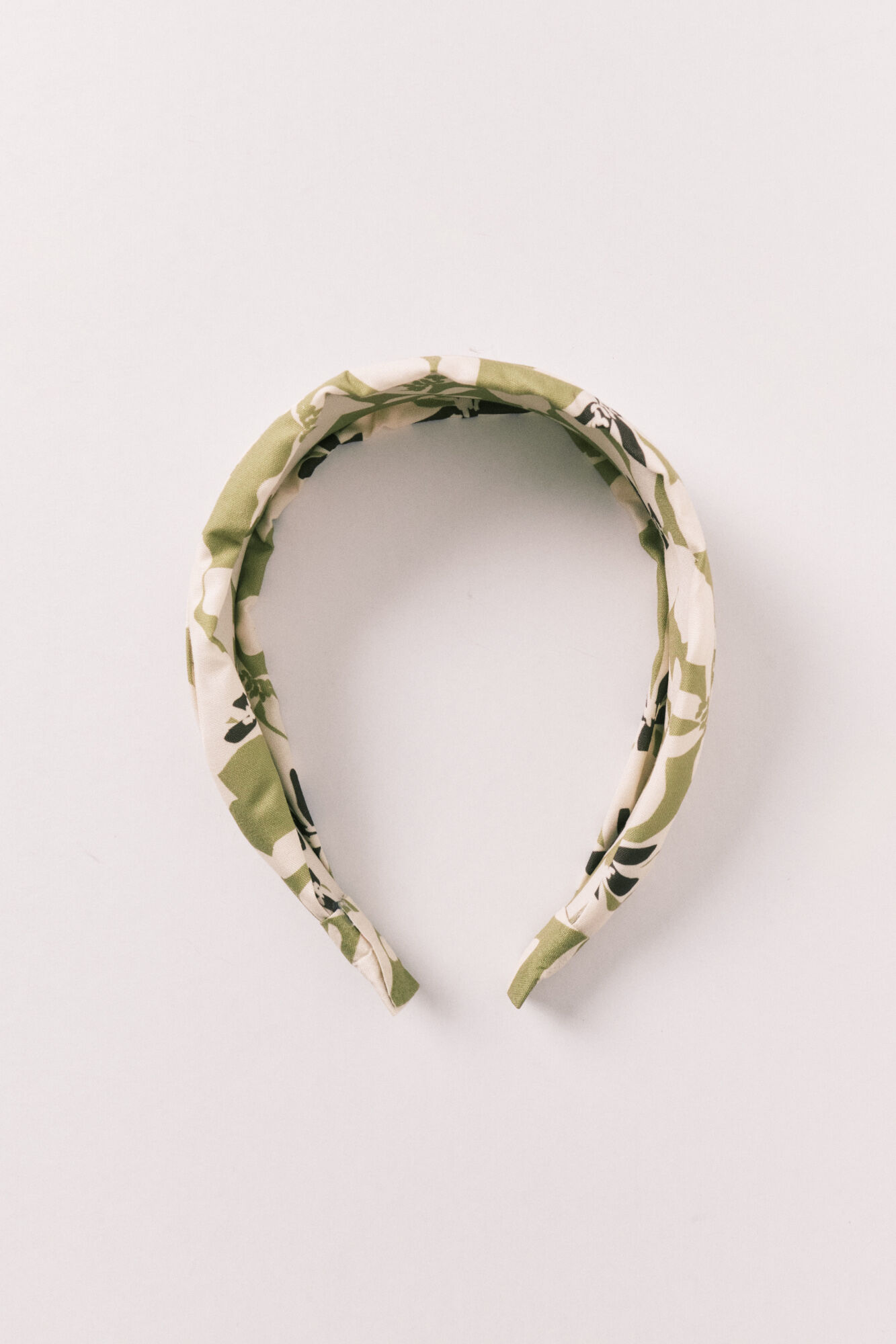 Women'secret Bandolete de cabelo estampado de flores verde