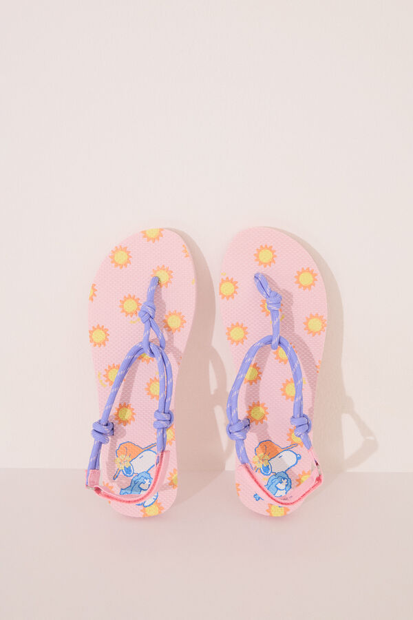 Women'secret Tiras com tiras roxas e rosa do Snoopy rosa