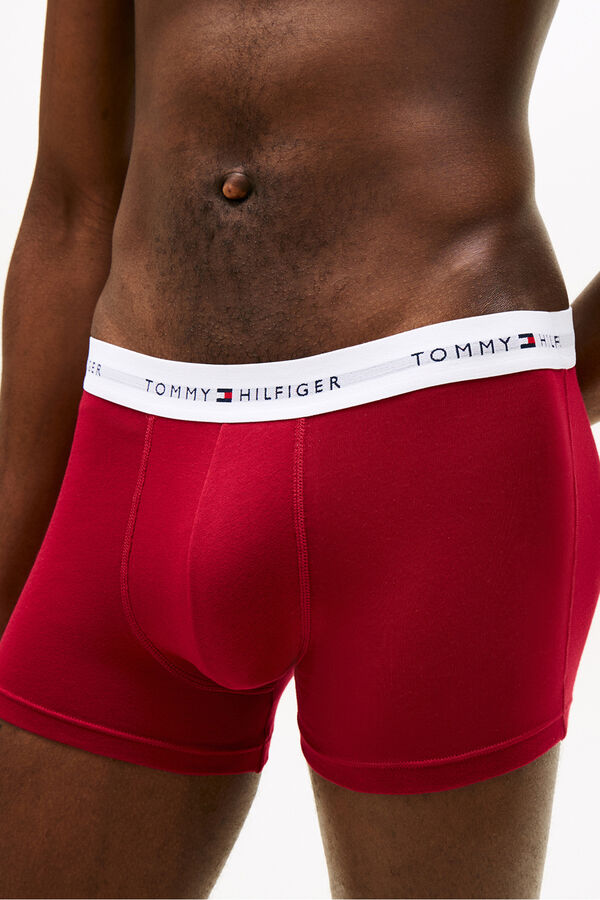 Tommy Hilfiger Pack 3 boxers em algod&atilde;o preto