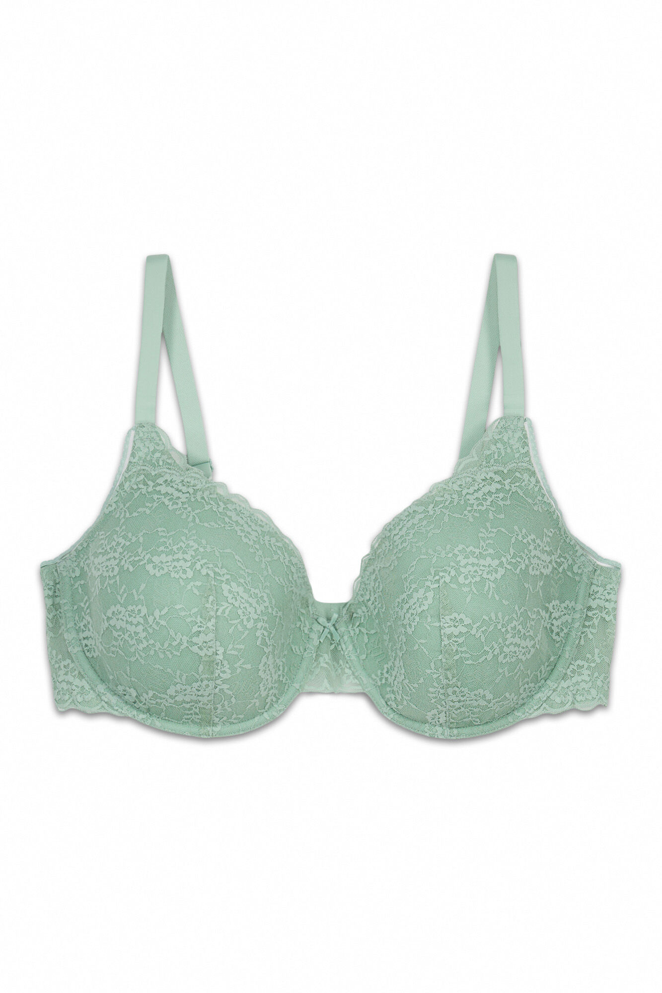 Women'secret Soutien cl&aacute;ssico com enchimento em renda verde BEAUTIFUL