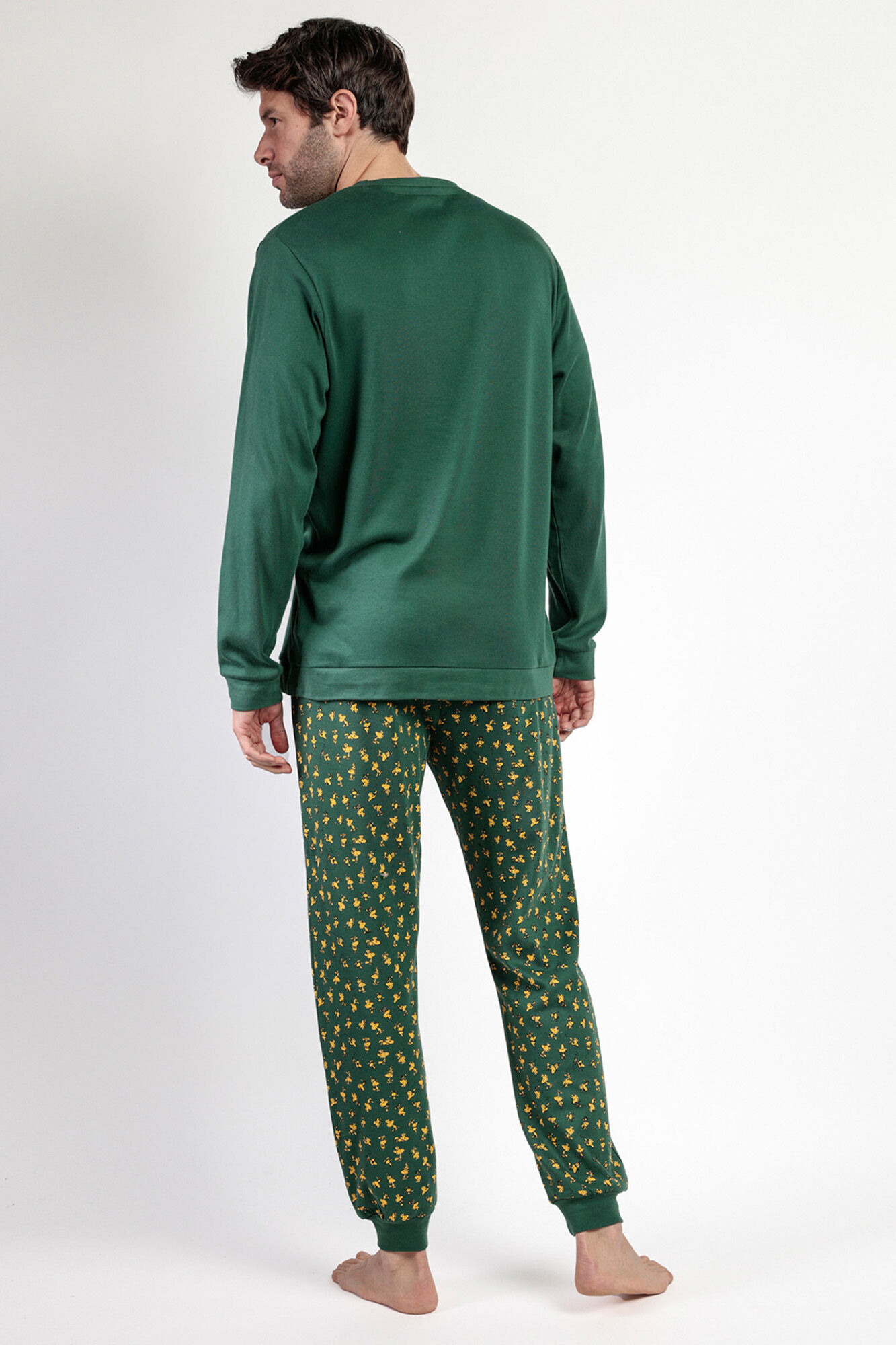 Admas Pijama comprido Snoopy 100% algod&atilde;o para homem