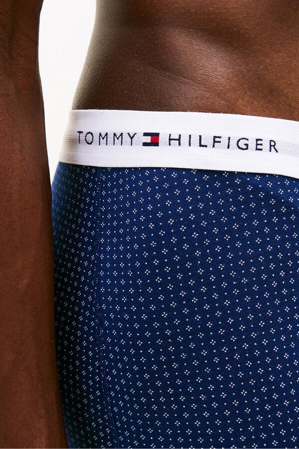 Tommy Hilfiger Pack 3 boxers em algod&atilde;o estampado