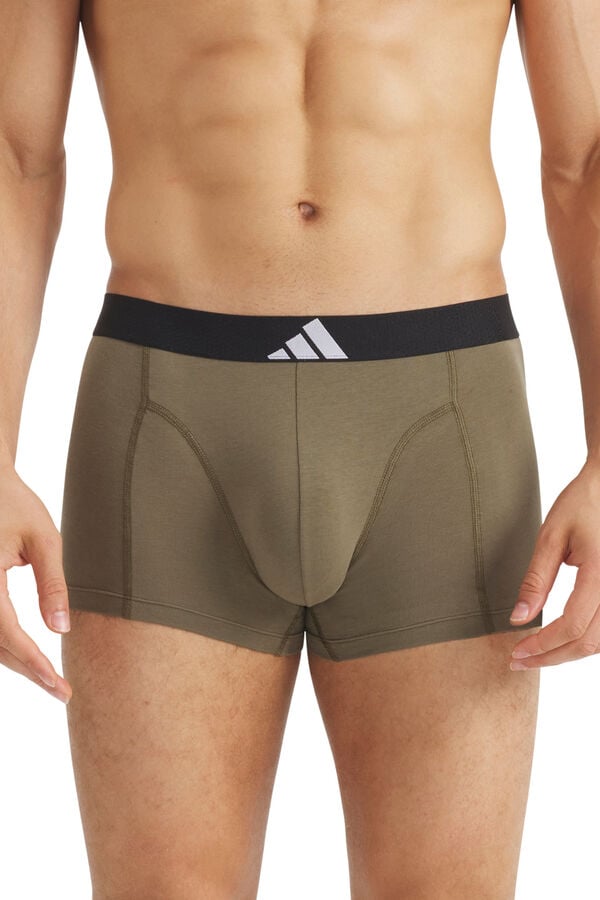Adidas Pack 3 boxers com logo estampado