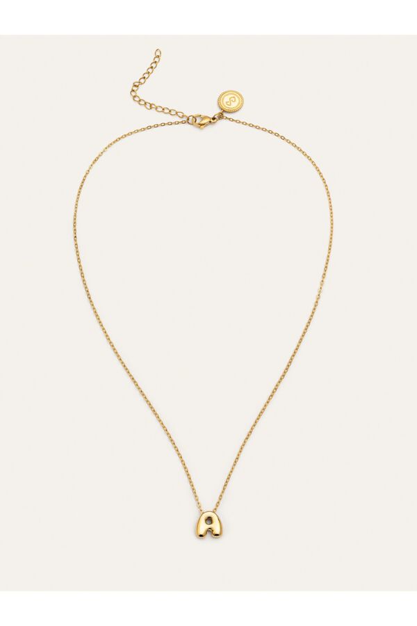 Singularu Collar Hailey Letter Acero B.Oro  amarillo