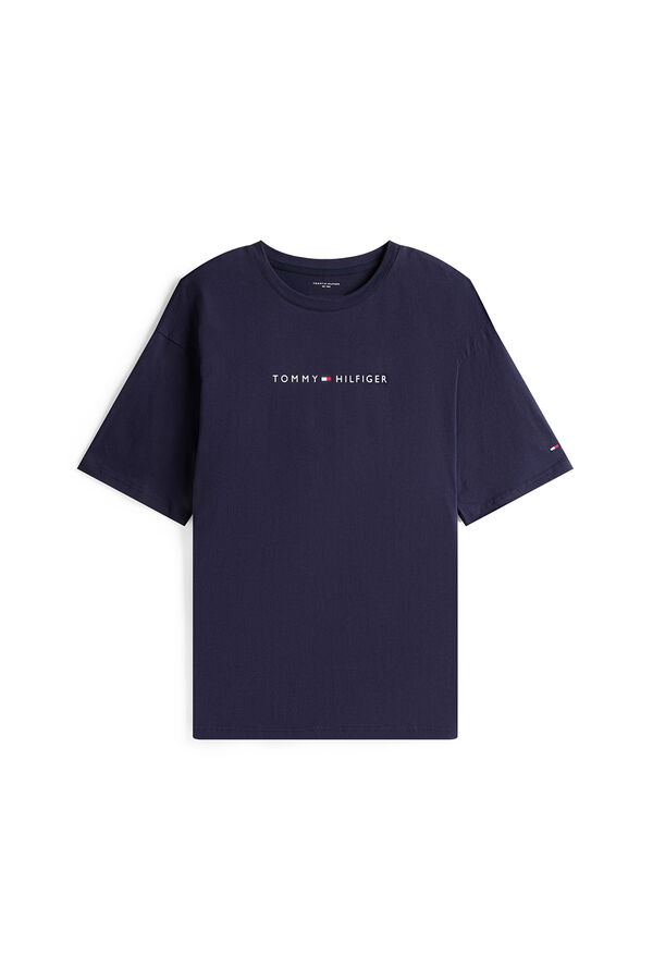 Tommy Hilfiger T-shirt com estampa de logo azul
