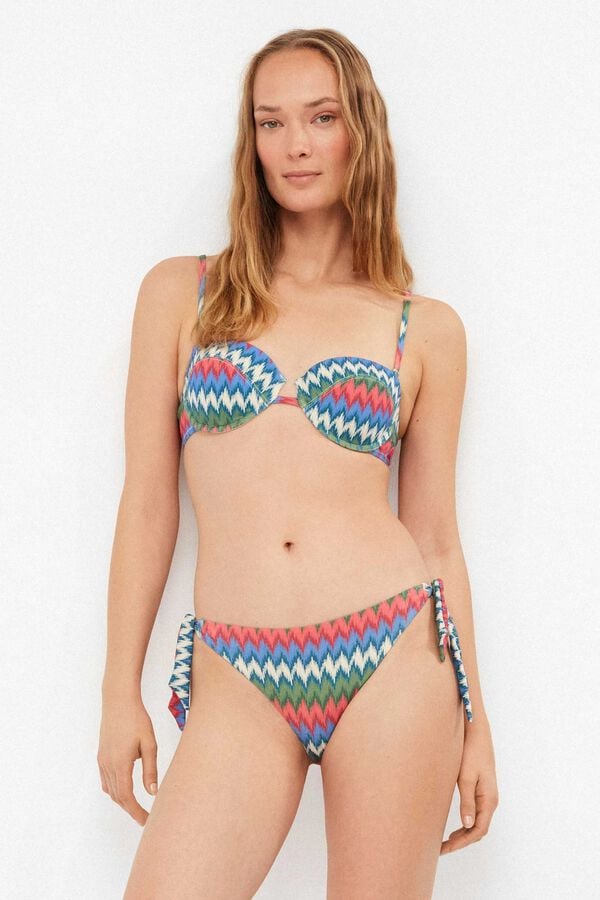 Gisela Cueca de biqu&iacute;ni ajust&aacute;vel nas laterais branco