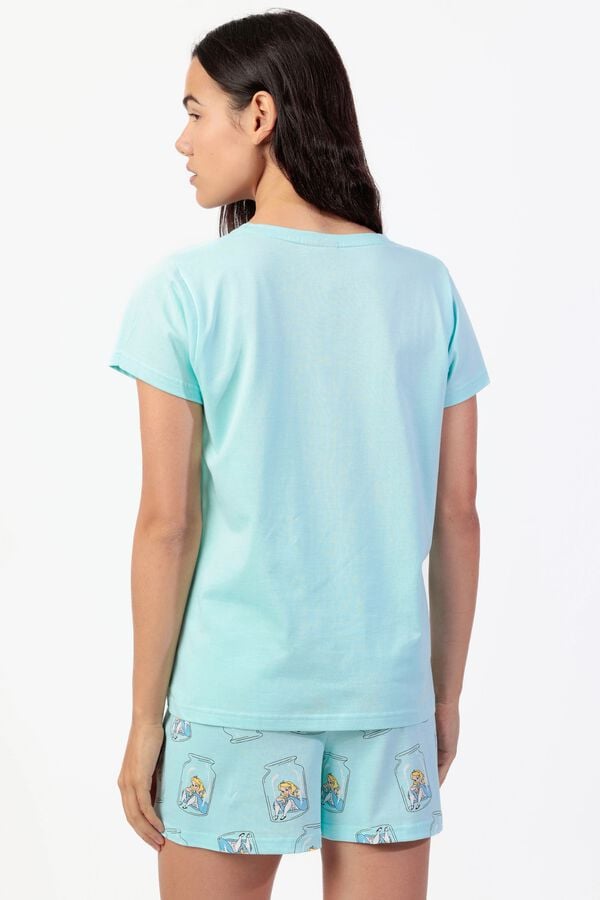 Admas Pijama curto Alice no Pa&iacute;s das Maravilhas frasco azul
