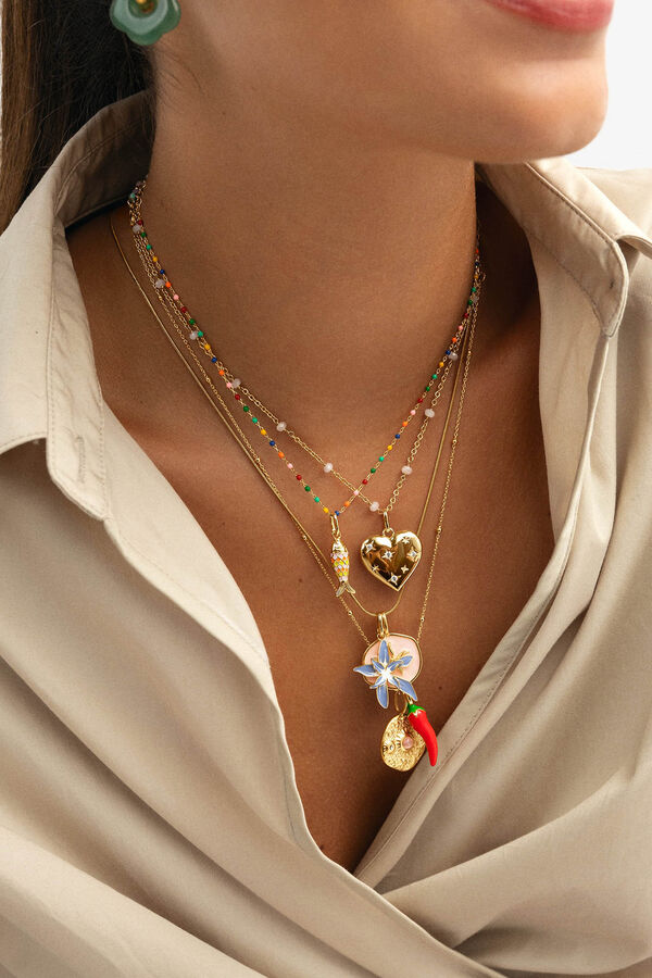 Singularu Charm Chili Pepper Gold Plated estampado