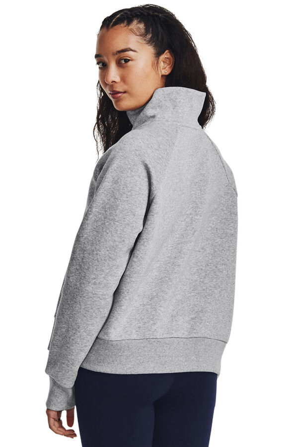 Under Armour Sweatshirt feminino de algodão cinzento