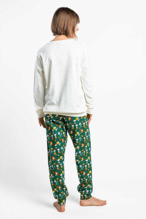 Admas Pijama comprido Peanuts bege