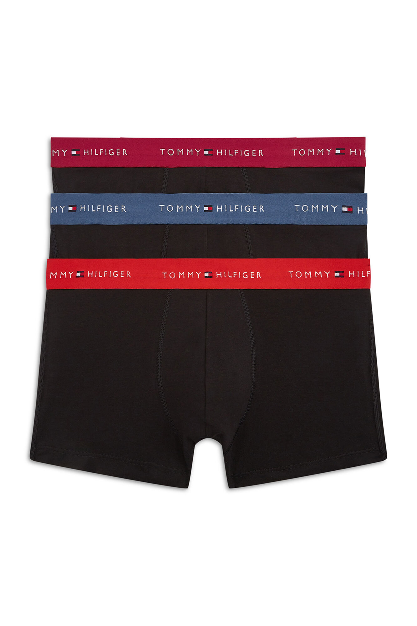 Tommy Hilfiger Pack 3 boxers em algod&atilde;o