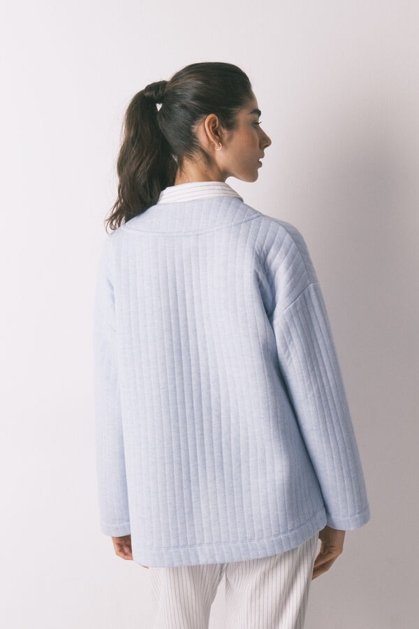 Women'secret Bata curta acolchoada azul azul