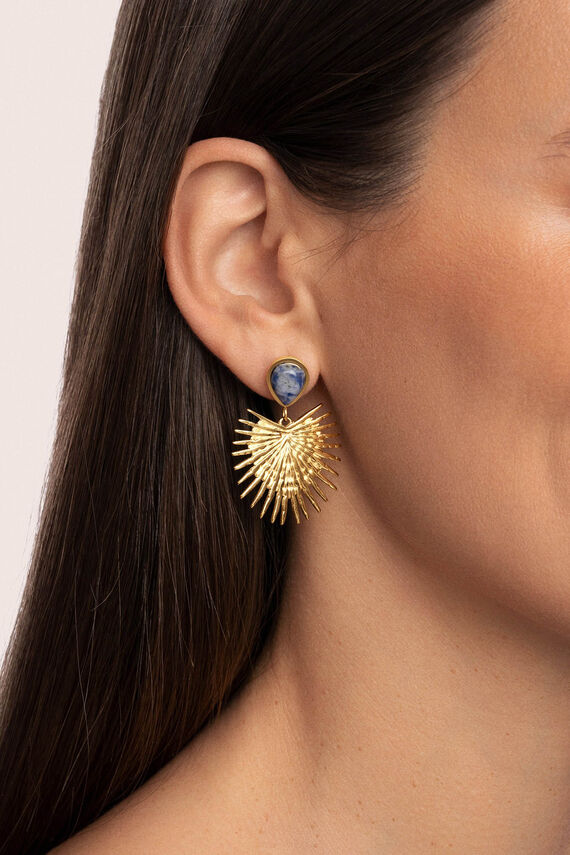 Pendientes Catalina Acero Baño Oro