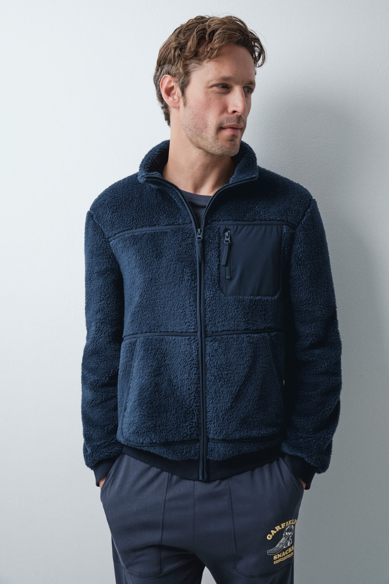 Women'secret Robe borrego azul