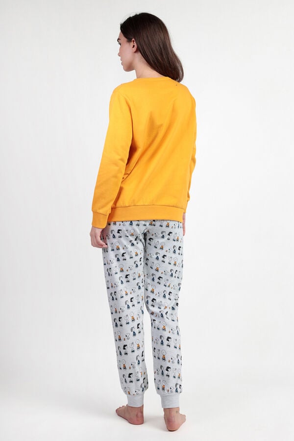 Admas Pijama de sweatshirt Snoopy e seus amigos estampado
