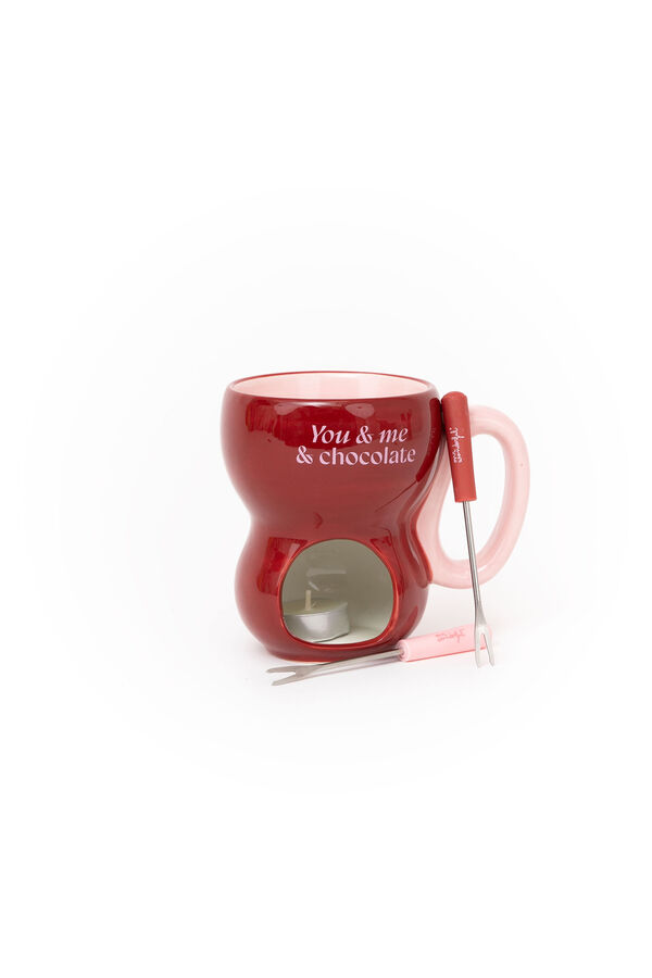 Mr. Wonderful Fondue de Chocolate para 2 - Voc&ecirc; & Eu & Chocolate estampado