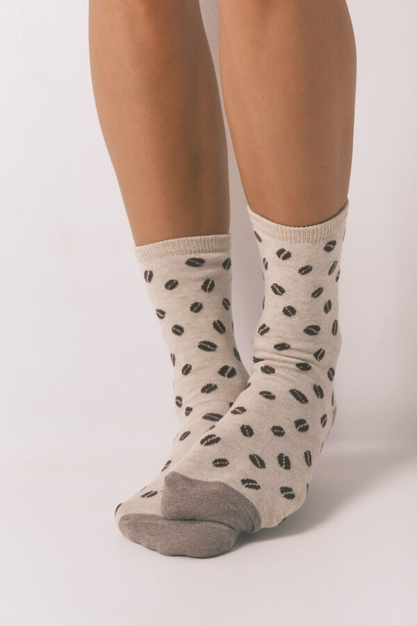 Women'secret Pack 3 calcetines largos café marrón  marrón