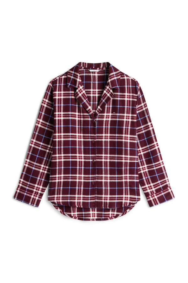 Tommy Hilfiger Conjunto de pijama de flanela xadrez estampado