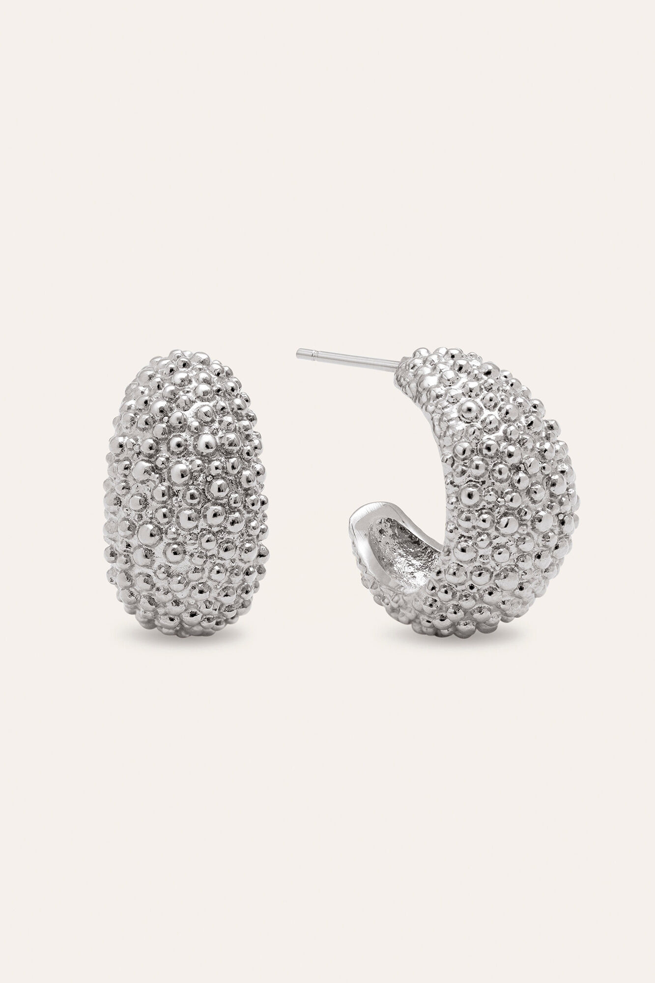 Singularu Antique Steel Hoop Earrings