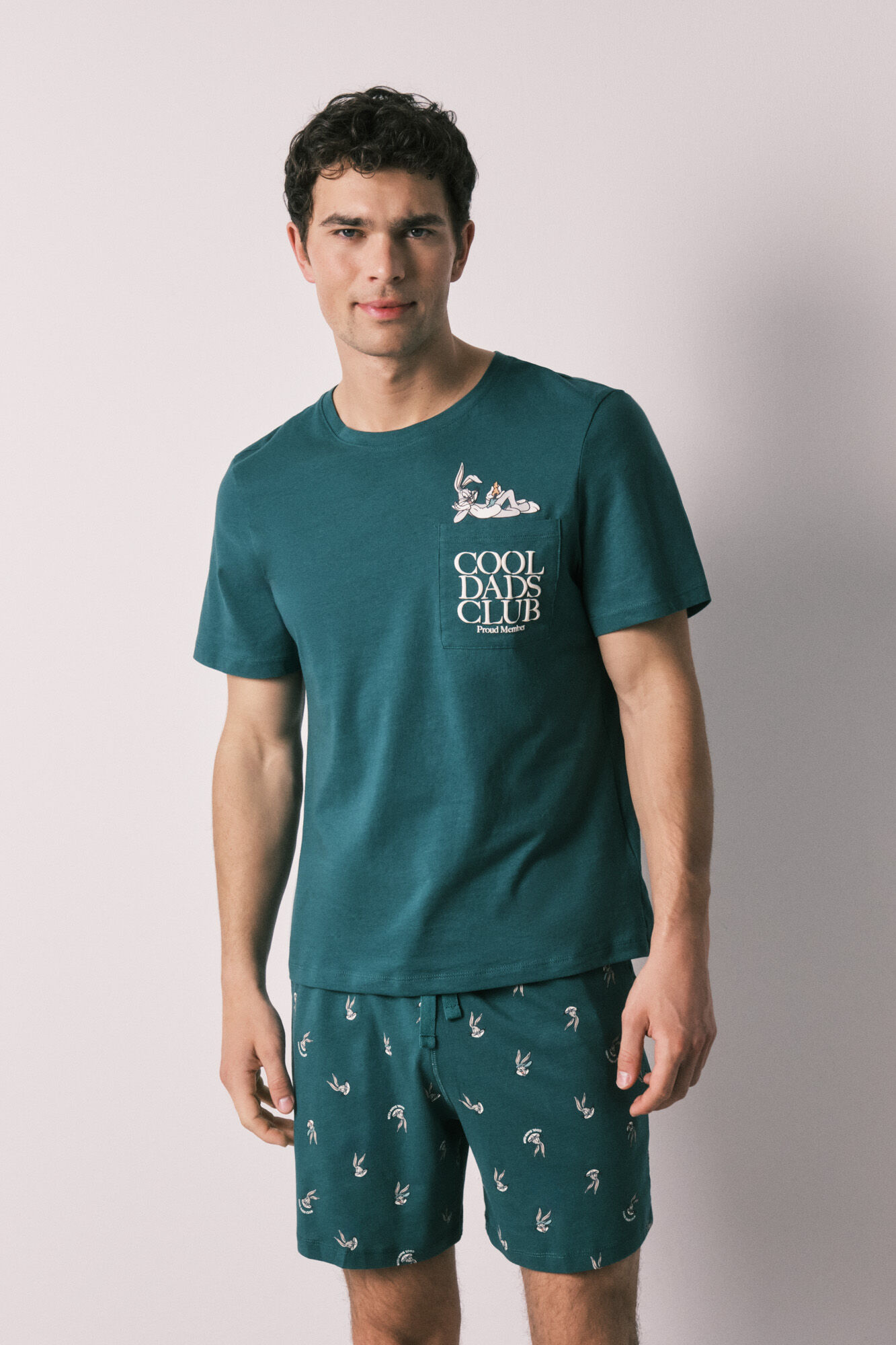 Women'secret Pijama curto de homem em 100% algod&atilde;o Bugs Bunny